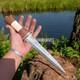 Premium Hand Forged Damascus Steel Hunting Scottish Dirk Dagger Knife Vintage