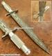 Premium Hand Forged Damascus Steel Hunting Tactical Army Dagger Knife Vintage