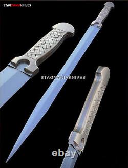Premium Hand Forged J2 Steel Full Tang Hunting Battle Ready Qama Dagger Sword