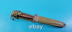 Pristine Rare WWII M3 PAL Fighting Combat Knife Dagger + Scabbard 8 Groove