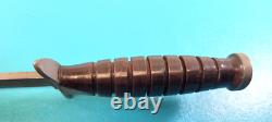 Pristine Rare WWII M3 PAL Fighting Combat Knife Dagger + Scabbard 8 Groove