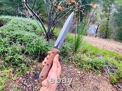 Pro-Tech RARE new Brend Elite Combat Dagger Knife Fixed Blade Maple Burl