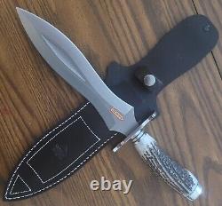 Puma IP Catcher II Stag Handmade812723 Knife 22/RC Leather Sheath Mint Condition