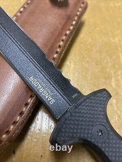 RARE/DISCONTINUED CRKT 2080 SANGRADOR DAGGER FIXED BLADE KNIFE With CUSTOM SHEATH