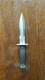 Rare Double Eight Design Vintage 1980 Fighting Knife -single Bevel Free Ship