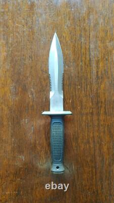 RARE Double Eight Design Vintage 1980 Fighting Knife -Single Bevel FREE SHIP