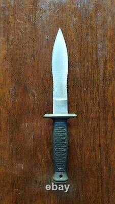 RARE Double Eight Design Vintage 1980 Fighting Knife -Single Bevel FREE SHIP