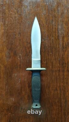 RARE Double Eight Design Vintage 1980 Fighting Knife -Single Bevel FREE SHIP