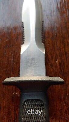 RARE Double Eight Design Vintage 1980 Fighting Knife -Single Bevel FREE SHIP