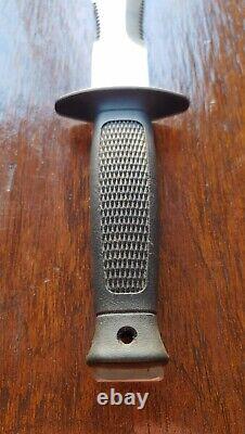 RARE Double Eight Design Vintage 1980 Fighting Knife -Single Bevel FREE SHIP