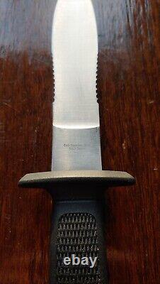 RARE Double Eight Design Vintage 1980 Fighting Knife -Single Bevel FREE SHIP