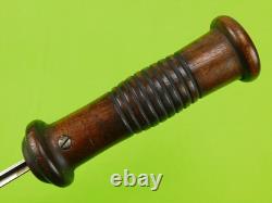 RARE French France WW1 WW2 French Fighting Knife Dagger with Scabbard