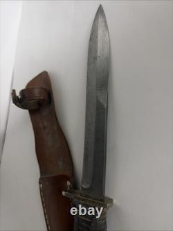 RARE! Original US WW2 M3 Military Fighting Knife Kutmaster Dagger And Sheath