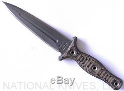 RMJ Tactical Raider Dagger Knife, CPM-3V Blade, Hyena Brown G-10 Auth. Dealer