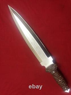 RaB Custom Handmade 1/4 D2 Tool Steel Tactical, Survival, Combat Dagger Knife
