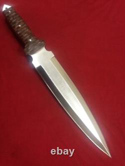 RaB Custom Handmade 1/4 D2 Tool Steel Tactical, Survival, Combat Dagger Knife