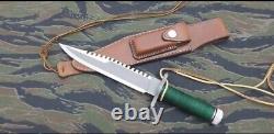 Rambo I First Blood Boot Dagger Survival Fixed Bowie D-2 Steel Hunting Knife