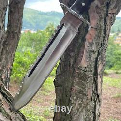 Rambo VI Boot Dagger Hunting Knife Utility Sharp Jungle Survival Bowie Combat