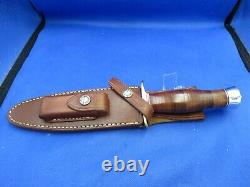 Randall Made #2 6 Inch Blade Dagger Blade Leather Stacked Handle