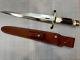 Randall Made Arkansas Toothpick 13-12 Dagger Knife & Sheath Stag