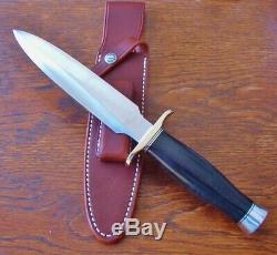 Randall Model 2-7 Ss Blk Fighting Stiletto Dagger New Knife Knives