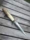 Randall Style Stiletto Trench Dagger Knife Lefty Artisan 01 Carbon Steel Stag
