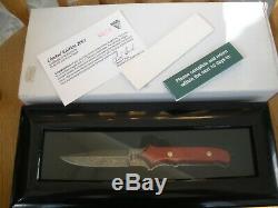 Rare 2001 Buck Limited Edition 970 Damascus Dagger Knife 329/1000 Unused In Box