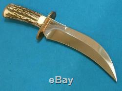 Rare By George Englebretson Okc Custom Stag Talon Bowie Knife Dirk Dagger Combat