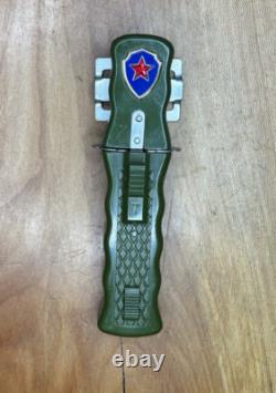 Rare Chinese PRC Police Fighting Knife Dagger Straight Blade and Serrated Blade