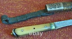 Rare Chinese War Combat Dagger, Knife Manchuria Shark skin