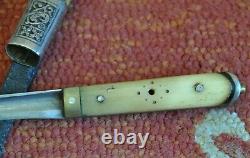 Rare Chinese War Combat Dagger, Knife Manchuria Shark skin