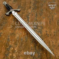 Rare Custom D2 Dagger Sword Knife Damascus Guard By Impact Cutlery