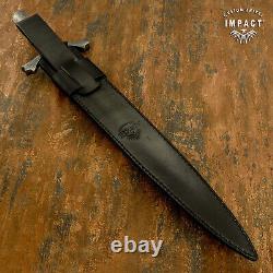 Rare Custom D2 Dagger Sword Knife Damascus Guard By Impact Cutlery