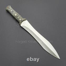Rare! Custom Handmade Combat Gladius Short Sword Dagger Blade Micarta Handle