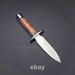 Rare! Custom Handmade D2 Navy Seal Combat Dagger Black Micarta handle