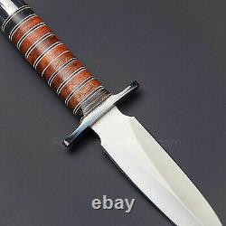 Rare! Custom Handmade D2 Navy Seal Combat Dagger Black Micarta handle