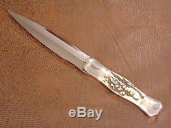 Rare Dagger Custom Knife & Sheath By Jim Ence Collared Hilt & Top Collectible