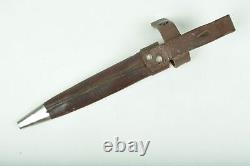 Rare Early WW1 German OFFICER Combat Knife Dagger with leather Scabbard