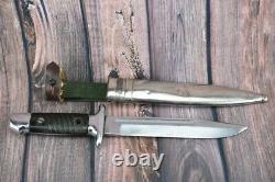 Rare German Fighting Knife Dagger K98 Mauser remake w Scabbard Bulgarian army