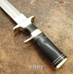 Rare Hand Forged J2 Steel Battle Ready Hunting Sub Hilt Dagger Knife