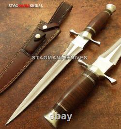 Rare Hand Forged J2 Steel Hunting Dagger Knife Viking Sword Vintage