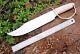 Rare Handmade D2 Hunting Survival Dagger Camp Bowie Knife Bone Handle