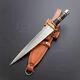 Rare! Handmade Full Tang D2 Malachite Kratos Tactical Combat Dagger Knife