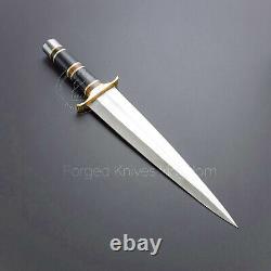 Rare! Handmade Full Tang D2 Malachite KRATOS Tactical Combat Dagger Knife