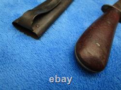 Rare Original Ww2 German Luftwaffe Puma Fighting Knife Boot Dagger And Scabbard