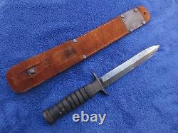 Rare Original Ww2 M3 Fighting Knife Rcc Blade Marked Dagger And Lf&c 1943 Sheath