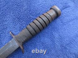 Rare Original Ww2 M3 Fighting Knife Rcc Blade Marked Dagger And Lf&c 1943 Sheath