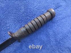 Rare Original Ww2 M3 Fighting Knife Rcc Blade Marked Dagger And Lf&c 1943 Sheath