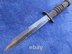 Rare Original Ww2 M3 Fighting Knife Rcc Blade Marked Dagger And Lf&c 1943 Sheath