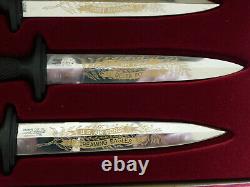 Rare Parker Fairbairn Sykes Style Combat Series 3 Dagger/knife Set Mint